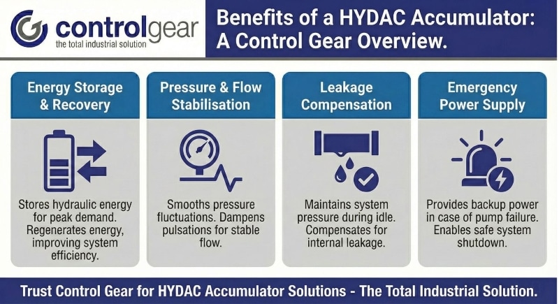 Benefits of Hydac Accumulators