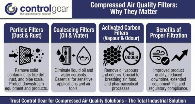 All You Need to Know About Compressed Air Quality Filters | Control Gear