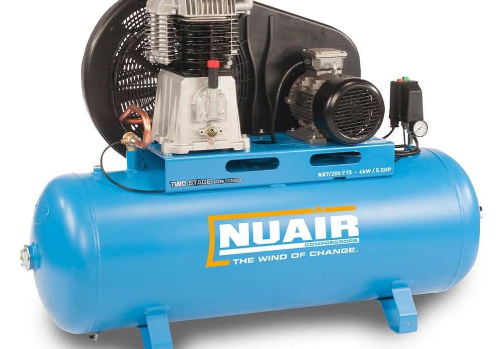 Nuair Pro NB4 200L 4HP Industrial Air Compressor (400V 3-Phase)
